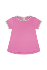 SET Bridget Basic Tee - Flamingo Pink w/ Petal Pop Trim