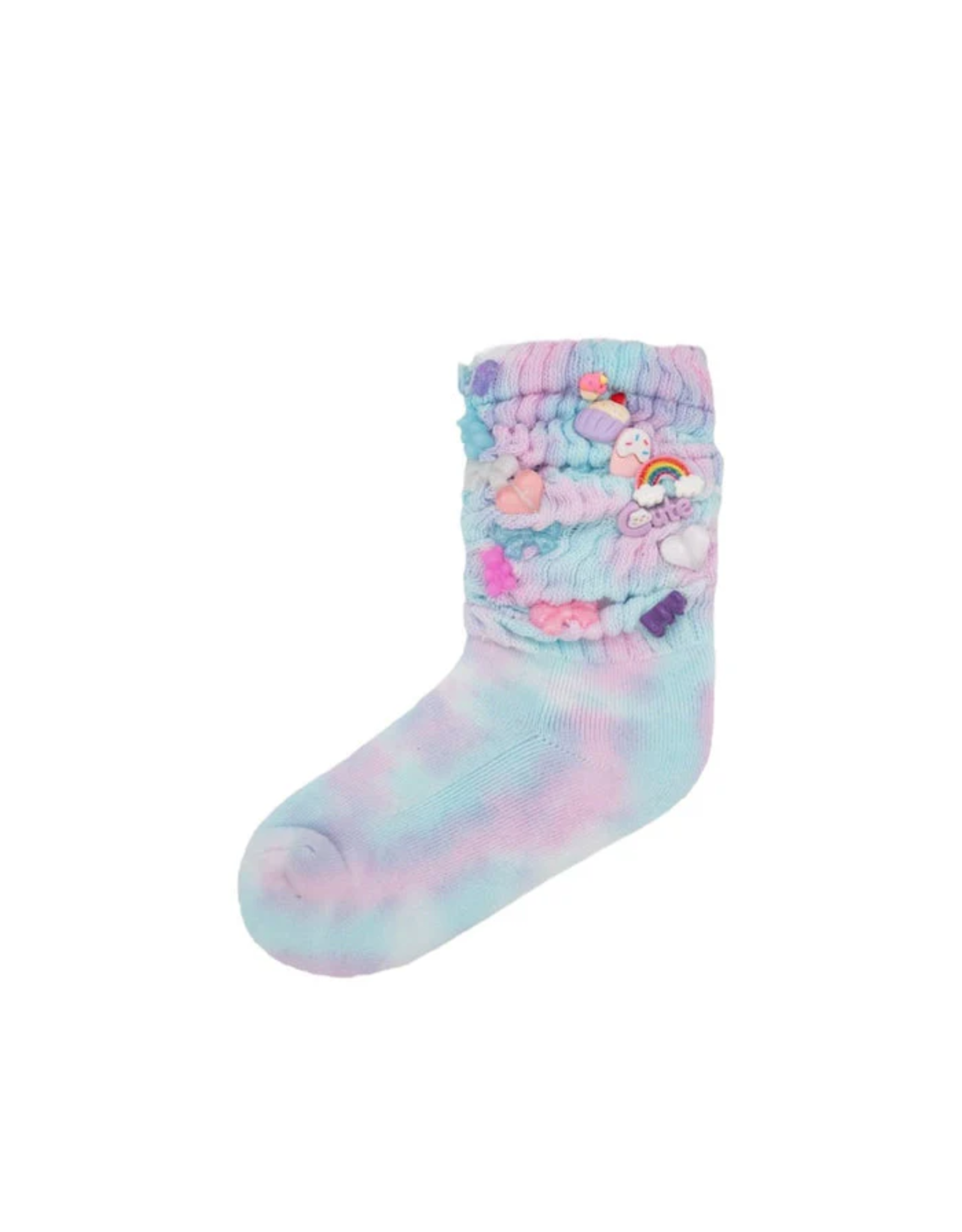 Bari Lynn Assortment of Charm Socks, Light Blue