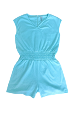 Be Elizabeth Knit Romper BE, Turquoise