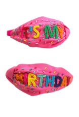 Mavi Bandz Beaded "It's My Birthday" Pink Knot Headband