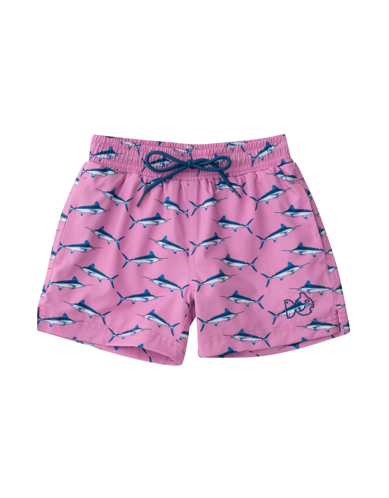 Prodoh Boogie Board Swim Trunk, Fuchsia Pink Marlin Print  XS (7/8)