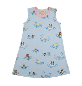 The Beaufort Bonnet Company Sleeveless Polly Play Dress, Doggy Paddle The Beaufort Bonnet Company Sleeveless Polly Play Dress, Doggy Paddle