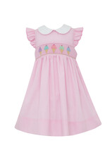 Petit Bebe Pink Microcheck Sundress, Ice Cream Smock
