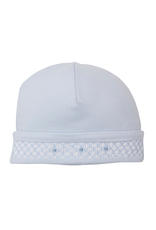 Kissy Kissy CLB Fall 25 Hat w/ Hand Smock, Lt Blue NB