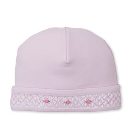 Kissy Kissy CLB Fall 25 Hat w/ Hand Smock, Pink NB