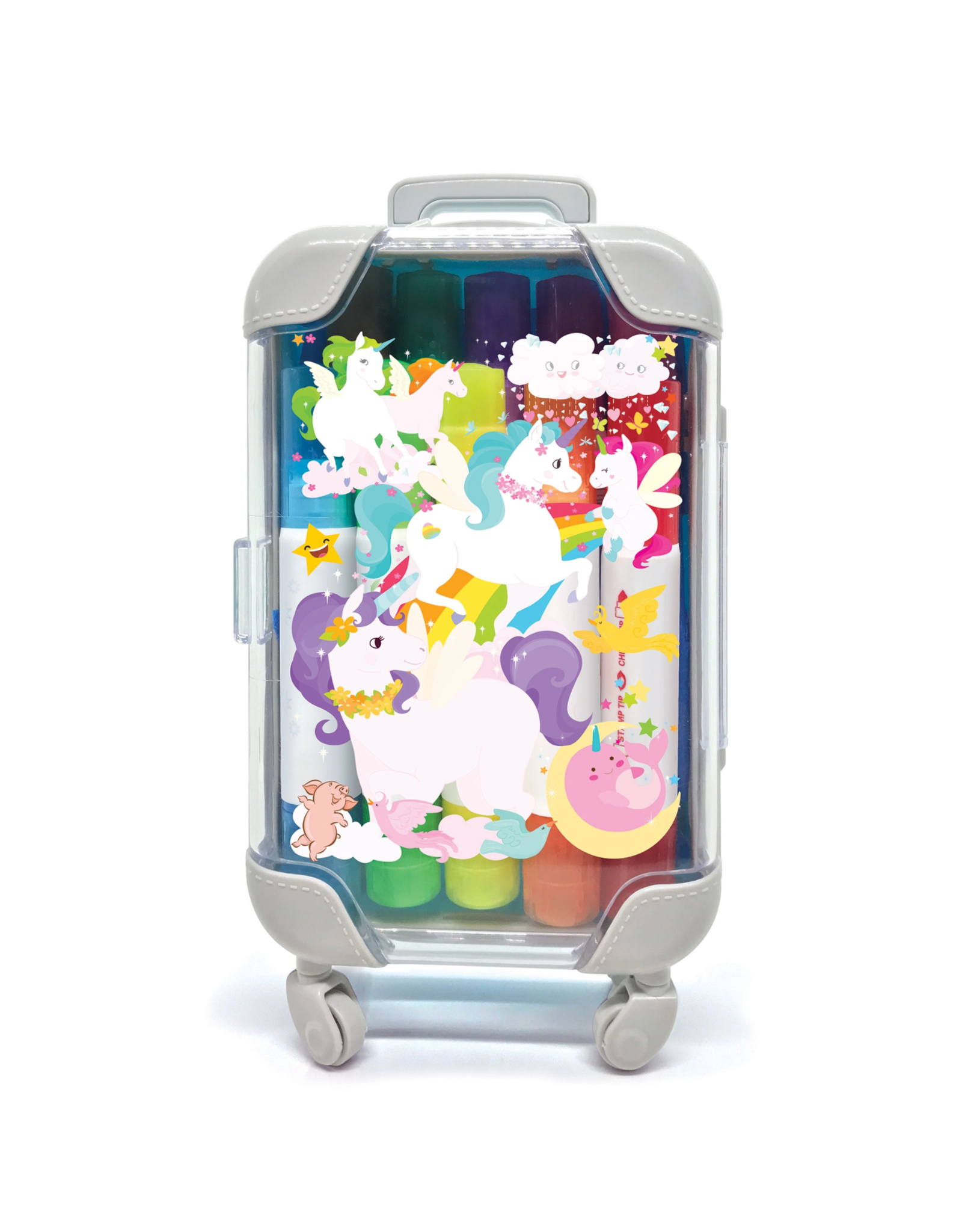 The Piggy Story Inc. Color Pop : Stamp n Color Markers, Unicorn Fantasy
