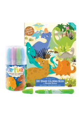 The Piggy Story Inc. Dry Erase Gel Crayons and Coloring Book, Dinosaur