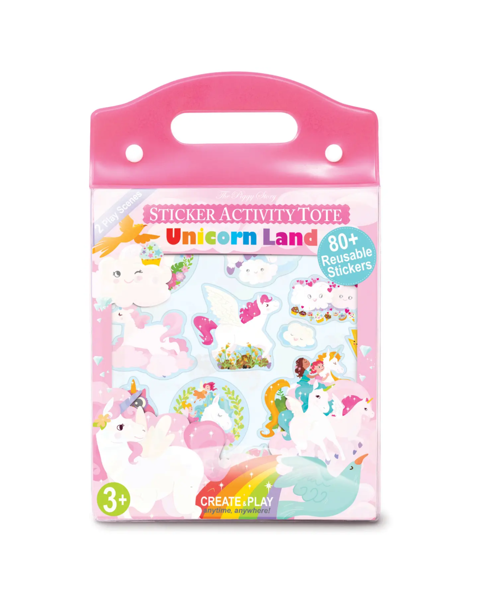 The Piggy Story Inc. Unicorn World Reusable Sticker Activity Tote