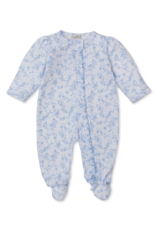 Kissy Kissy Old English Roses Printed Footie, Light Blue