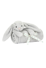 Jelly Cat Bashful Silver Bunny Blankie