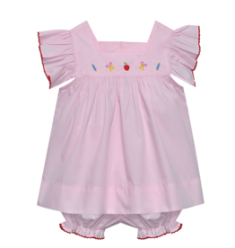 Remember Nguyen Pink Celia Mae Bloomer Set, School Time