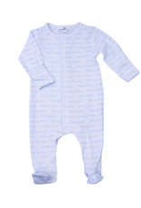 Magnolia Baby Little Brother SS25 Printed Zipper Footie