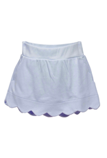The Proper Peony Light Blue Scallop Pima Skort