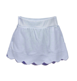 The Proper Peony Light Blue Scallop Pima Skort *PRESALE*