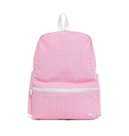 TRVL Design Backpacker Backpack Pink Gingham