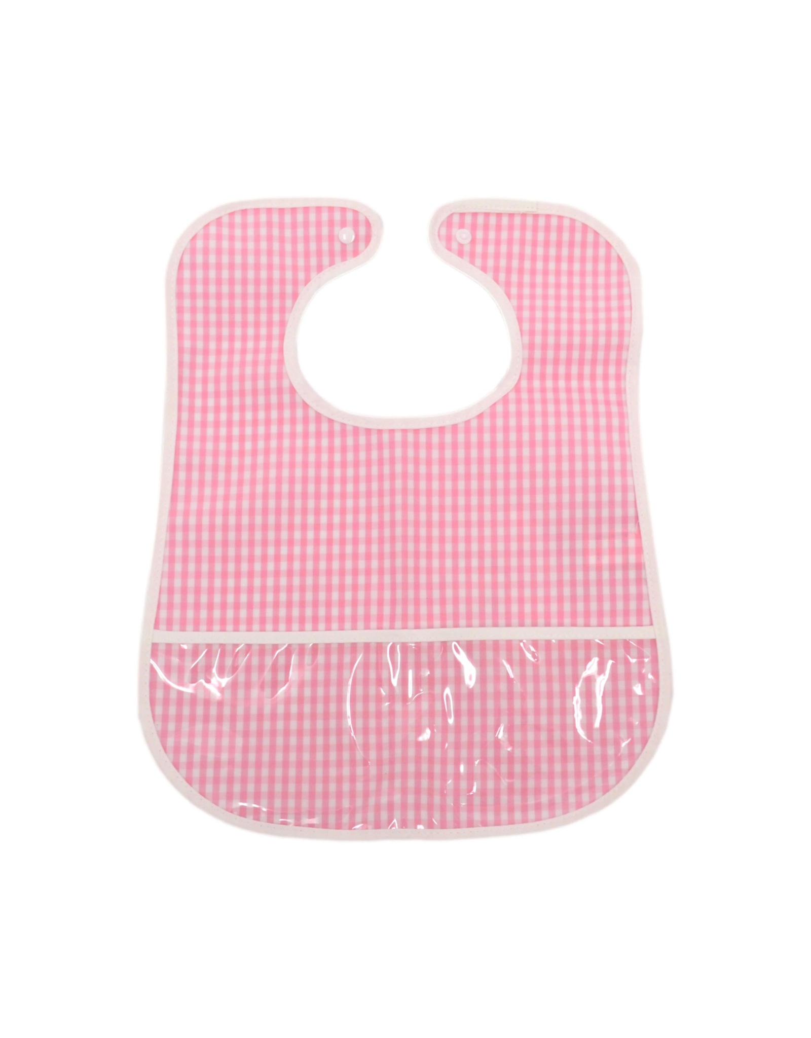 TRVL Design Clean Up Bib, Pink Gingham
