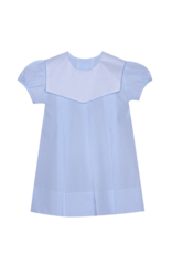 Remember Nguyen Blue Picot Collar-Reese Dress-Blue Square