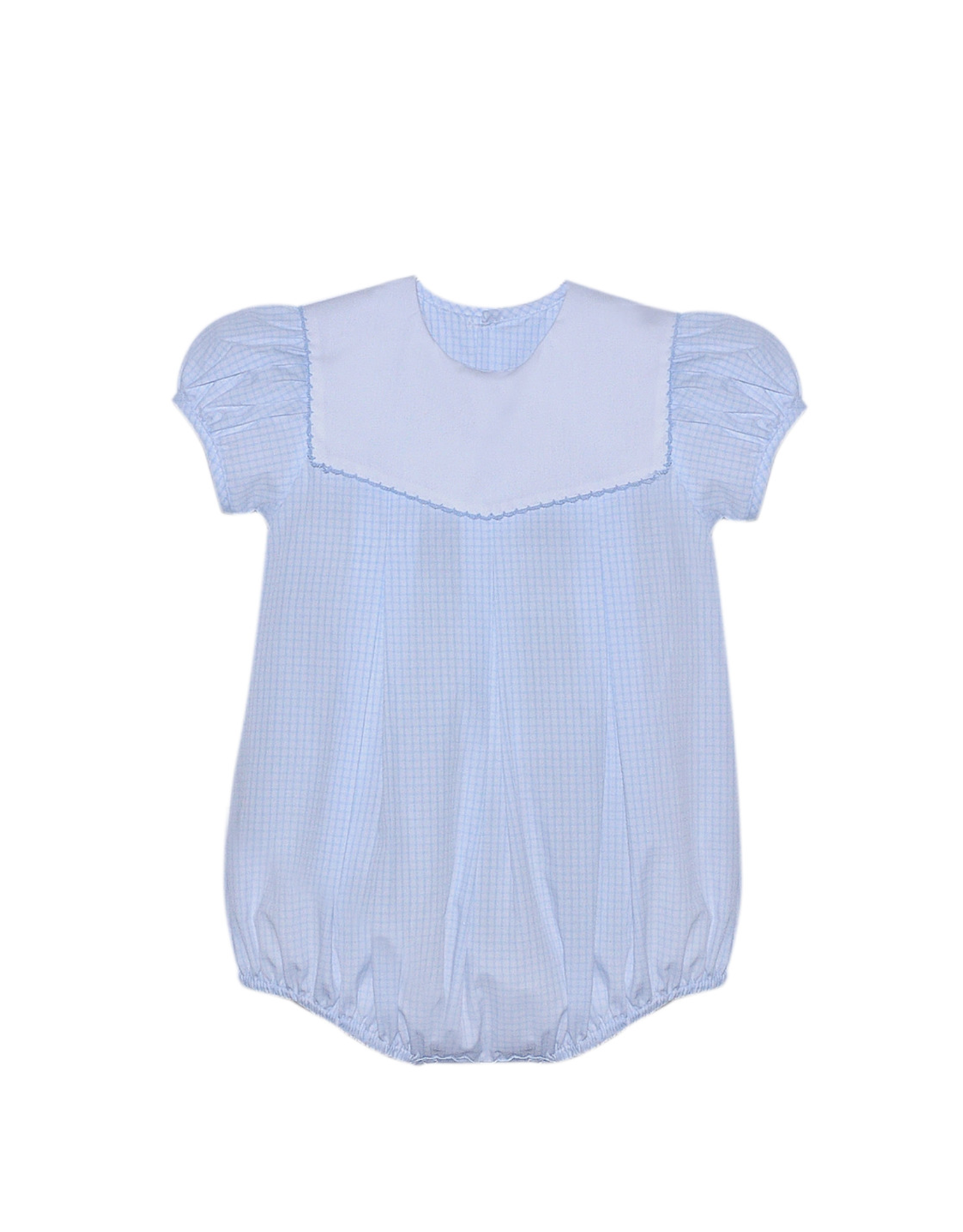 Remember Nguyen Blue Picot Collar-Reese Bubble-Blue Square