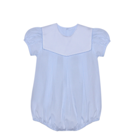 Remember Nguyen Blue Picot Collar-Reese Bubble-Blue Square