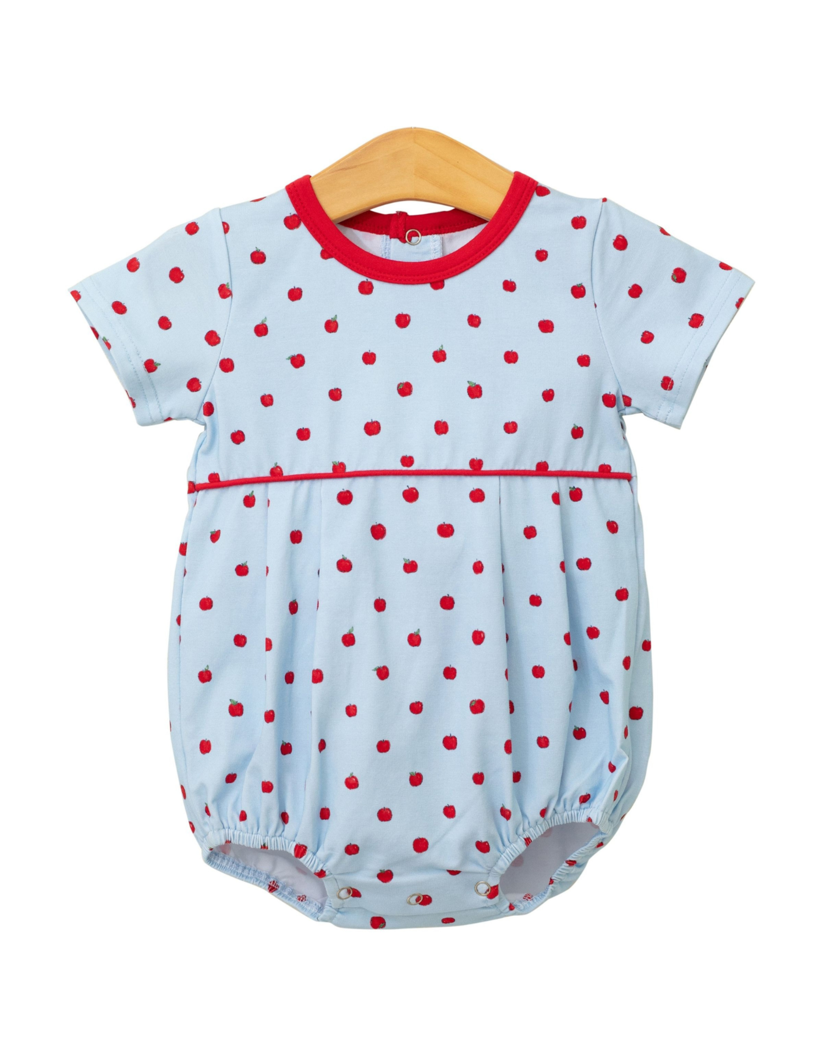 Trotter Street Kids Blue Apple Print Boy Bubble