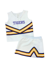 Let's Cheer LSU Cheer 2 Piece Crewneck White