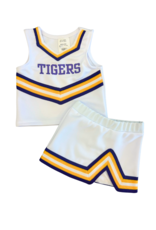 Let's Cheer LSU Cheer 2 Piece White