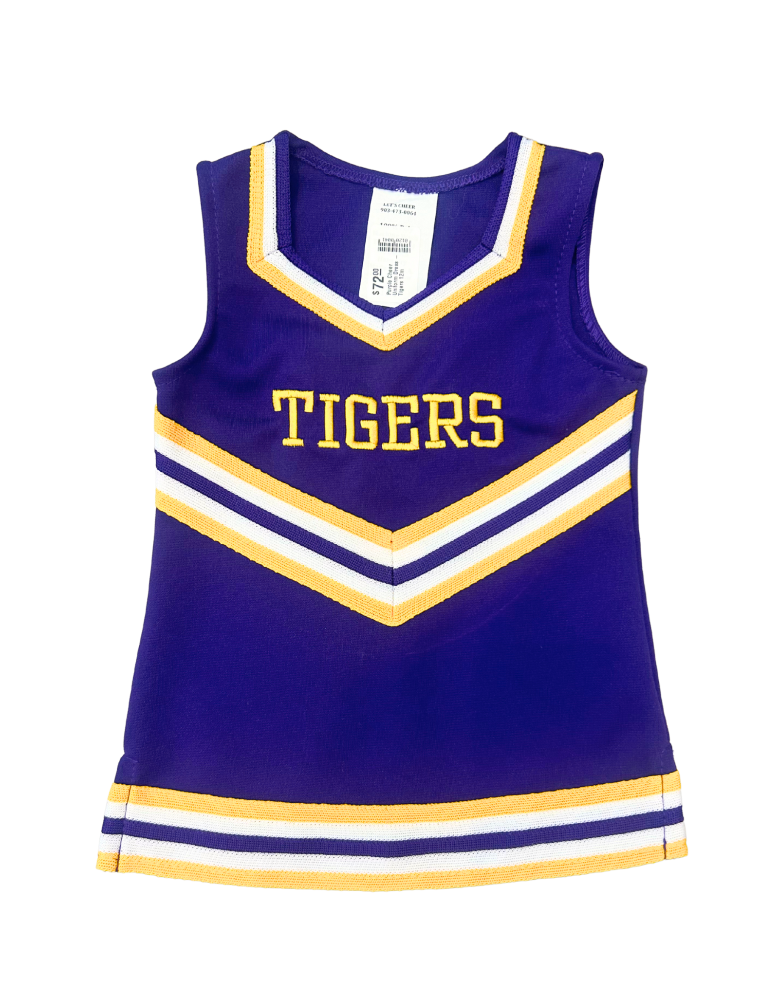 Let's Cheer Purple Cheer Uniform Dress - Tigers