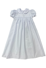 Auraluz Christening White Row Cross Gown