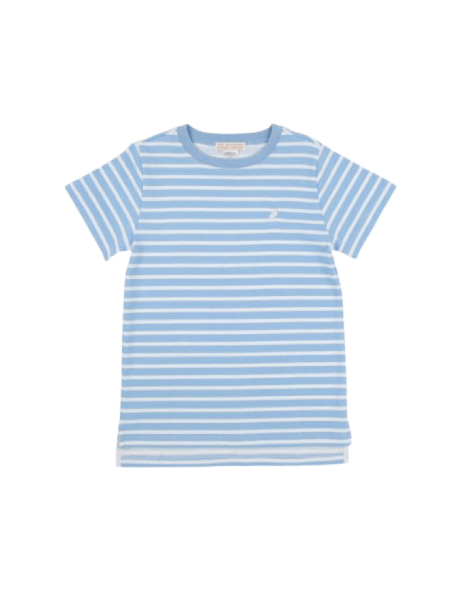 The Beaufort Bonnet Company Carter Crewneck SS, Sarasota Sky Stripe