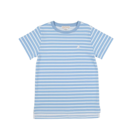 The Beaufort Bonnet Company Carter Crewneck SS, Sarasota Sky Stripe The Beaufort Bonnet Company Carter Crewneck SS, Sarasota Sky Stripe