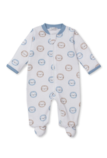 Kissy Kissy Footie with Zip Print, Mighty Lions