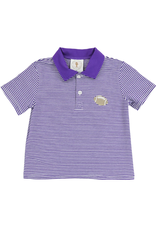 Cypress Row Purple Stripe Tailgate Polo
