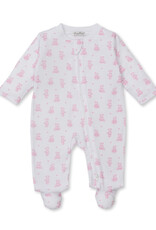 Kissy Kissy Pink Teddy Bear Time Footie w/ Zip