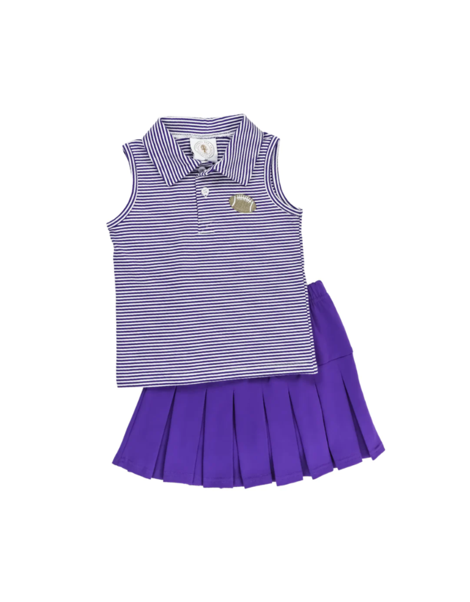 Cypress Row Fan Zone Pleated Skort Set, Purple