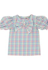 The Beaufort Bonnet Company SS Beatrice Bow Blouse, Kindness Wins Windowpane