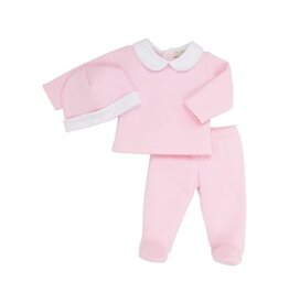 The Beaufort Bonnet Company Harts Hold Me Set- Pima Jacquard, Pink/White The Beaufort Bonnet Company Harts Hold Me Set- Pima Jacquard, Pink/White