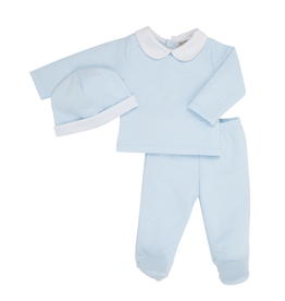 The Beaufort Bonnet Company Harts Hold Me Set- Pima Jacquard, Blue/White The Beaufort Bonnet Company Harts Hold Me Set- Pima Jacquard, Blue/White