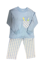 Funtasia Too Long Sleeve Pant Set, Tools in a Pocket Blue Check