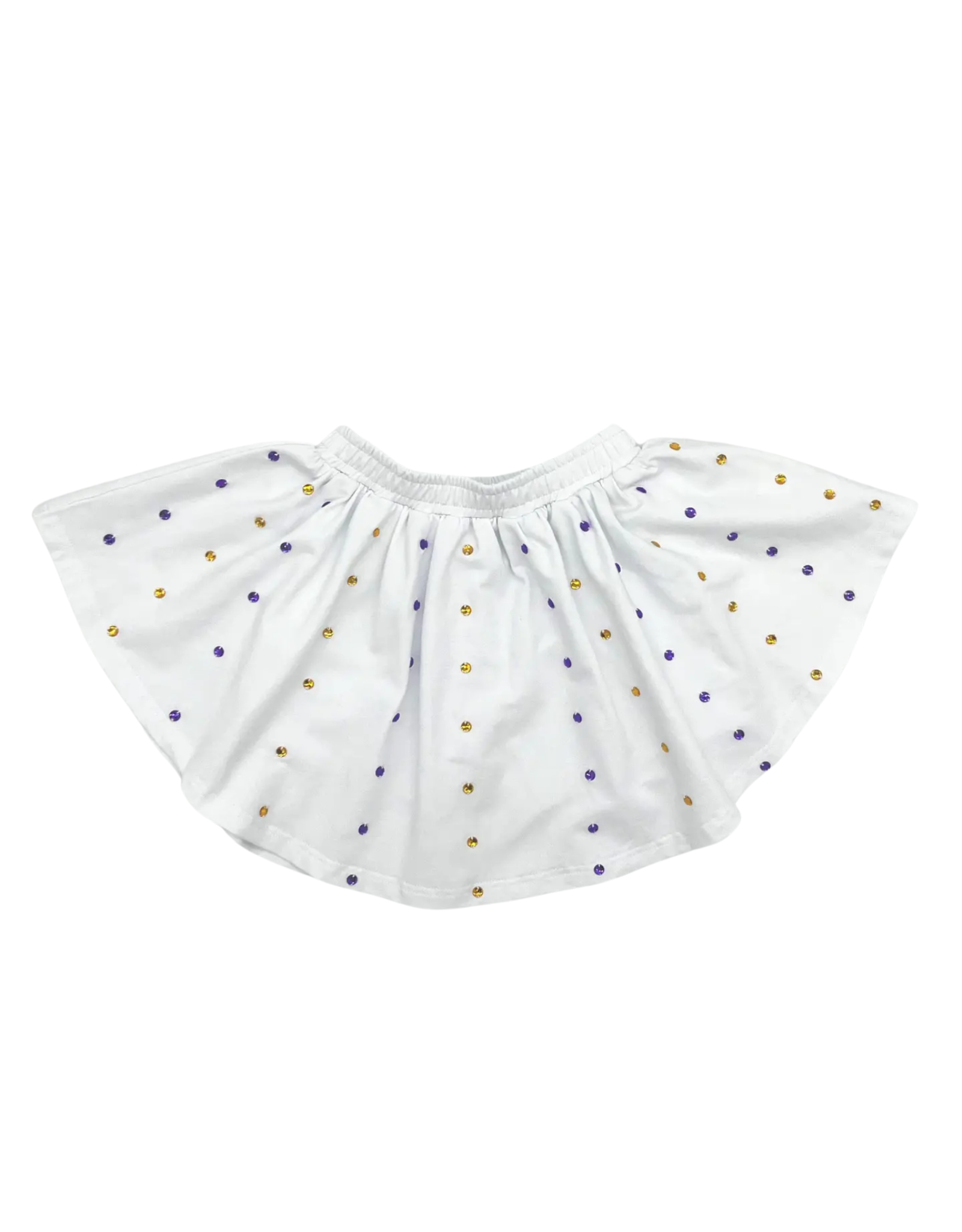 Blended Spirit Purple & Gold Game Day Stoned Skirt Set
