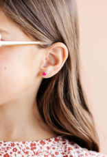 Pip Pop Post Pink Neon Heart Earrings
