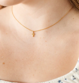 Pip Pop Post Cross Pendant Necklace