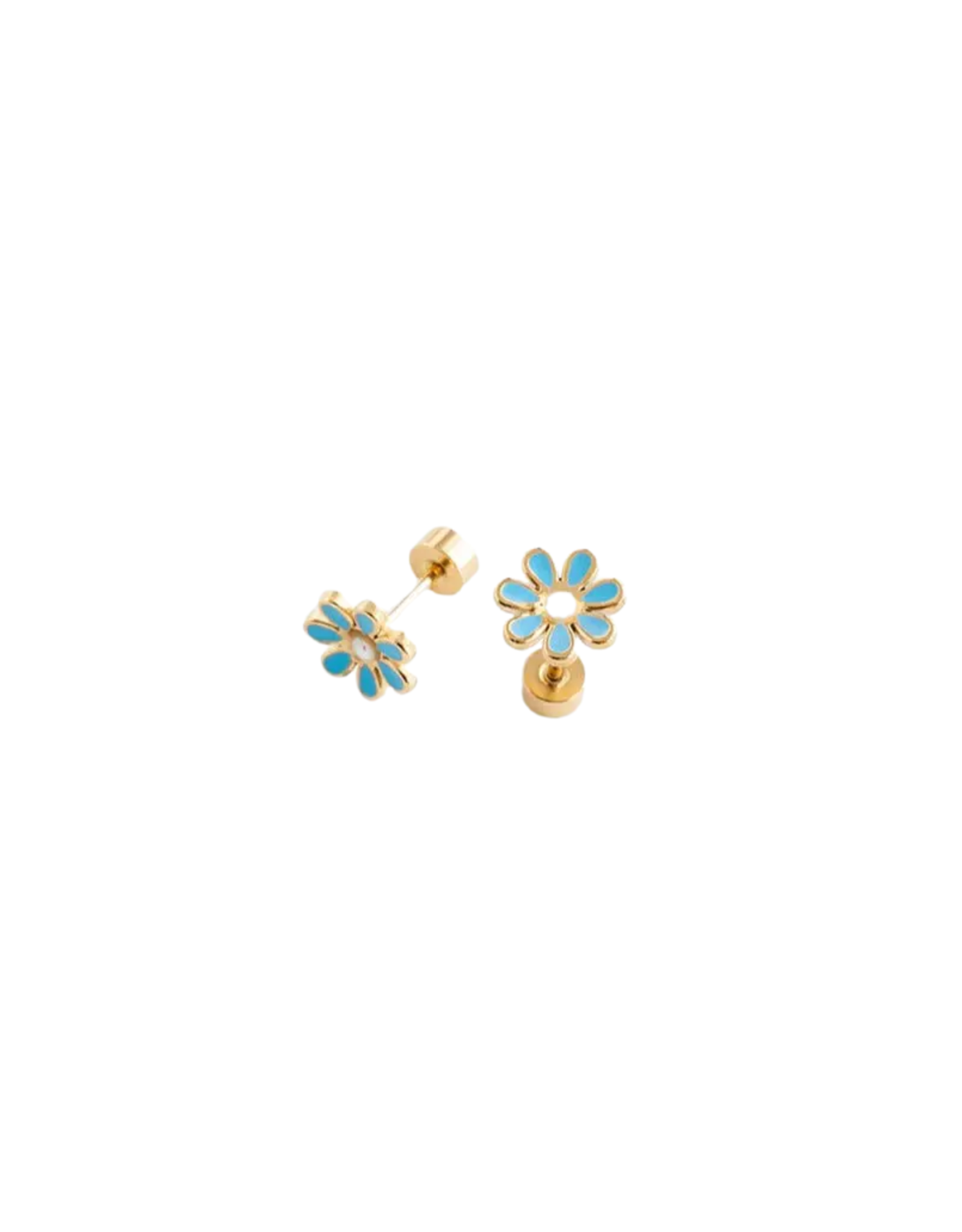 Pip Pop Post Blue Daisy Earrings