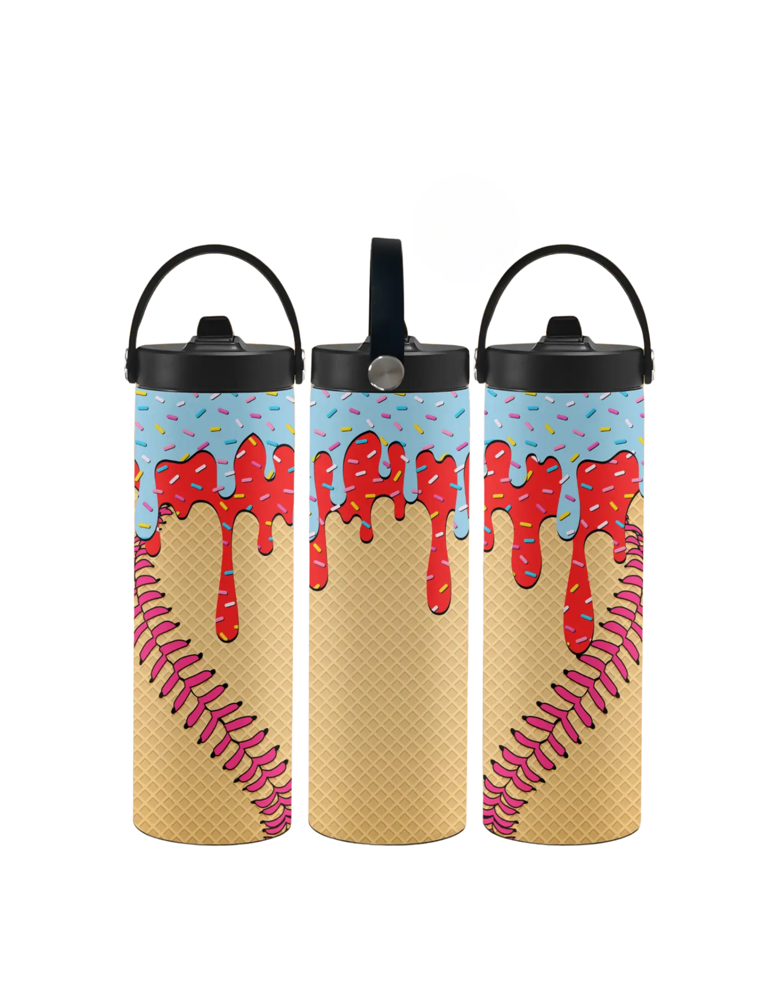 Patercreations "Raider Swirl Tumbler Ice Cream Drip" Metal Tumbler