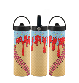 Patercreations "Raider Swirl Tumbler Ice Cream Drip" Metal Tumbler