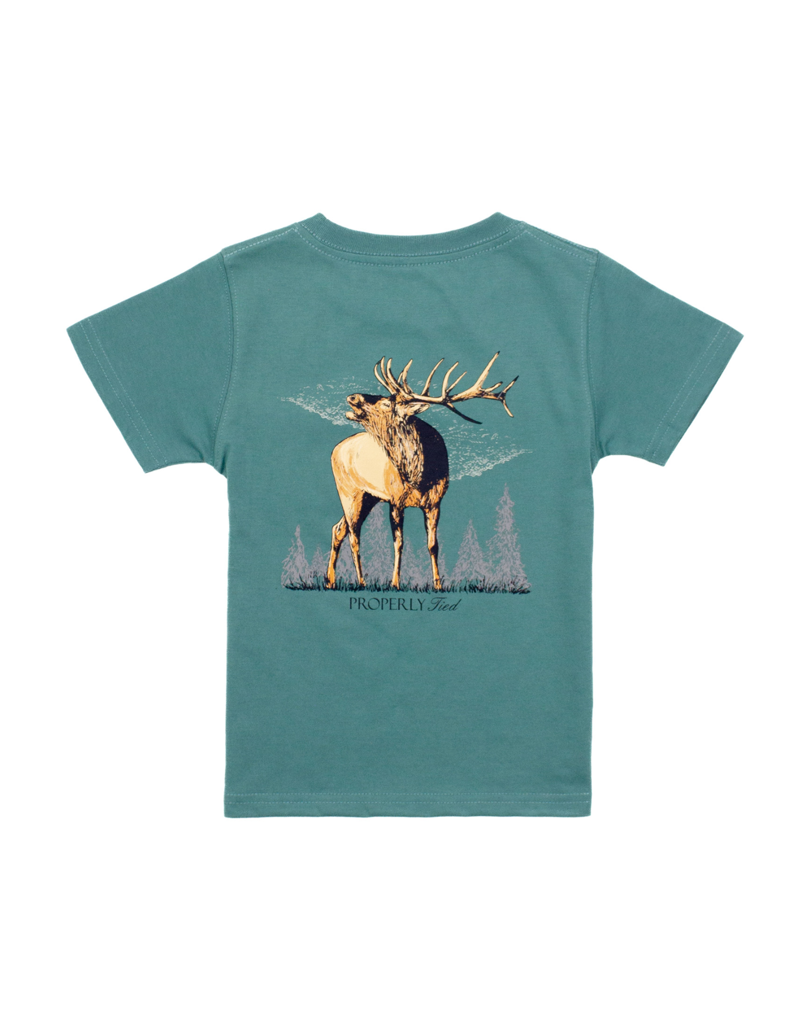 Properly Tied Elk SS Marine Green Tee