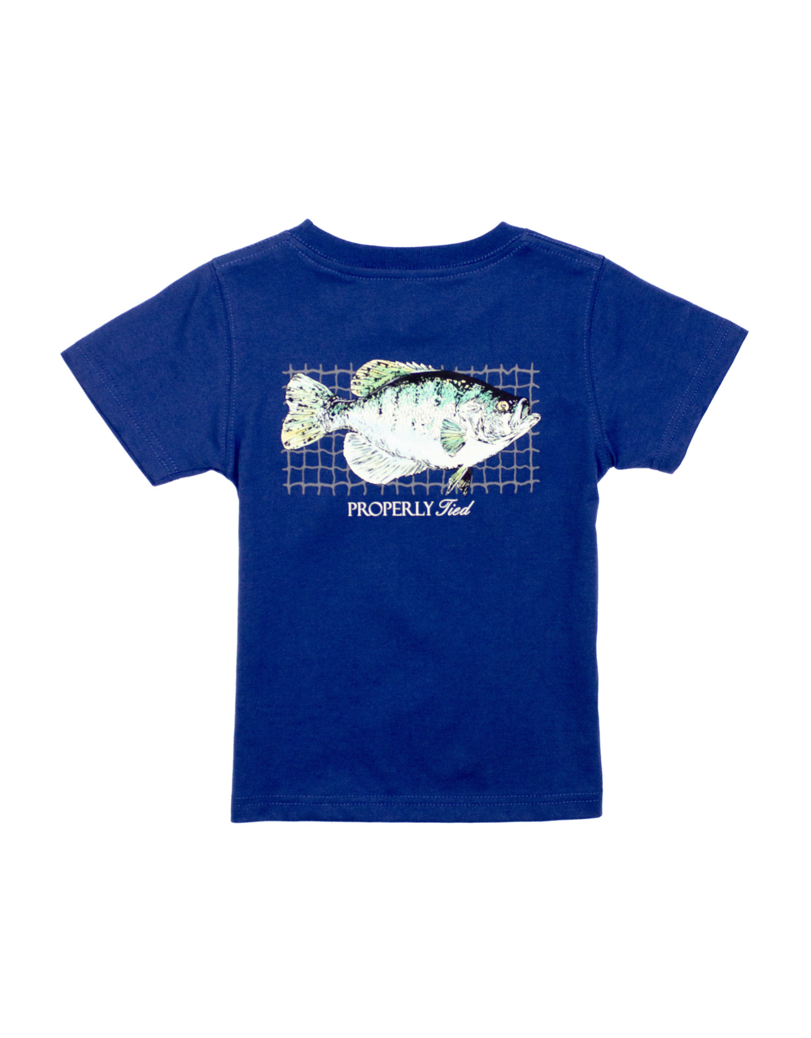Properly Tied Crappie SS River Blue Tee