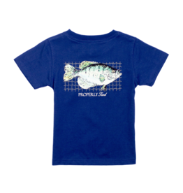 Properly Tied Crappie SS River Blue Tee