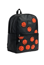 State Bags Kane Kid's Double Pocket Backpack - Fuzzy Basketballs