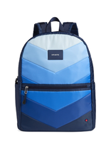 State Bags Kane Double Pocket Large Backpack, Blue Cheveron