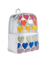 State Bags Kane Double Pocket Backpack - Fuzzy Hearts